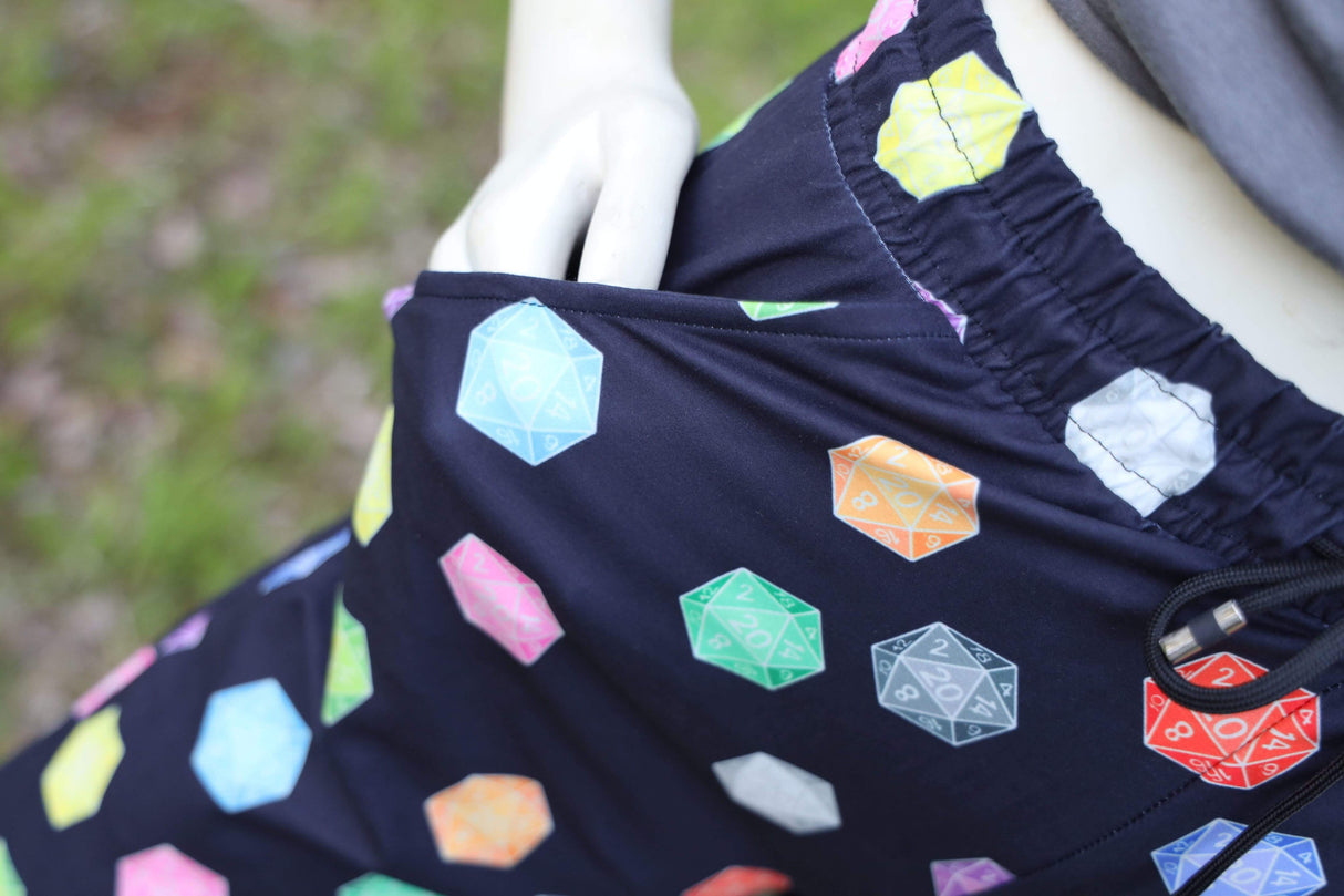 D20 Joggers - SIZE: L/XL (Large/XLarge) Leggings & Joggers Foam Brain Games
