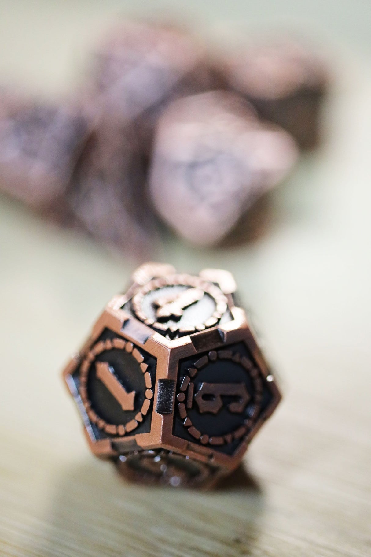 Crossed Swords: King Arthur's Sword - Metal RPG Dice Set Metal Dice Foam Brain Games