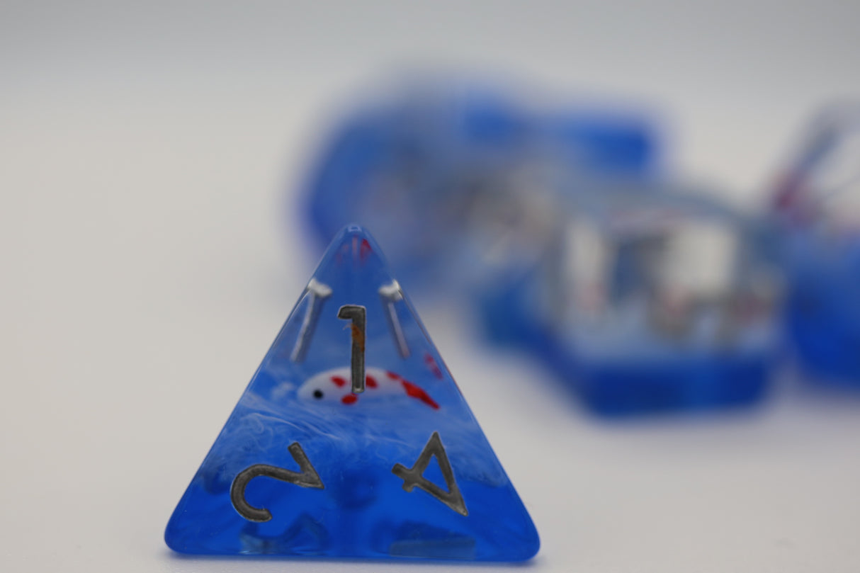 Koi Pond RPG Dice Set Plastic Dice Foam Brain Games