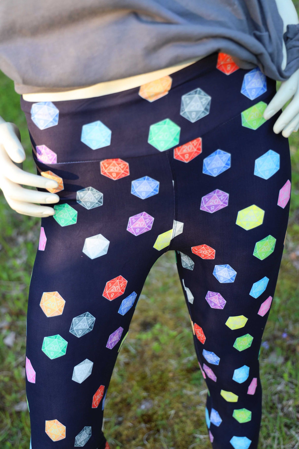 D20 Leggings - SIZE: OS Leggings & Joggers Foam Brain Games