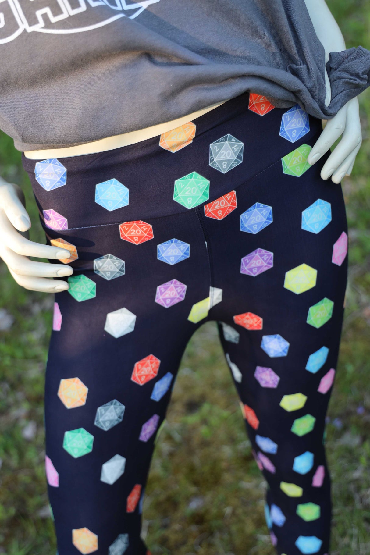 D20 Leggings - SIZE: OS Leggings & Joggers Foam Brain Games