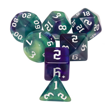 Murky Pond RPG Dice Set Plastic Dice Foam Brain Games