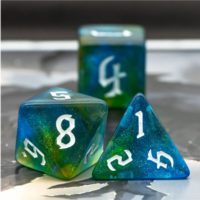 Nature Elemental RPG Dice Set Plastic Dice Foam Brain Games