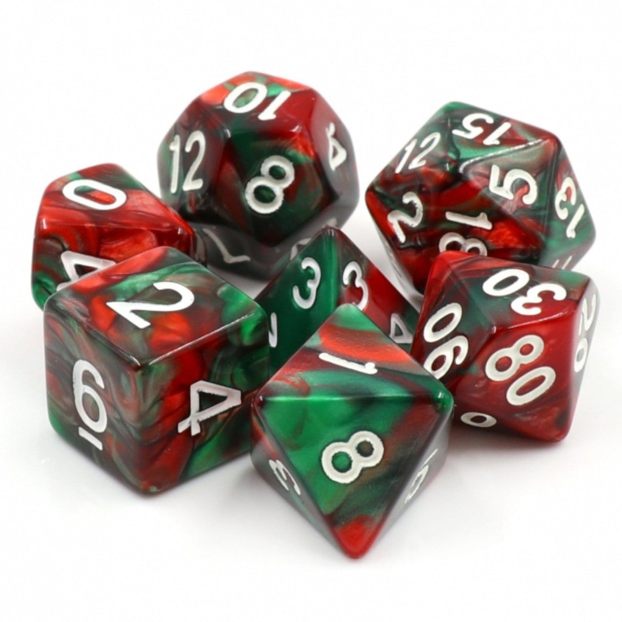 Burning Bush RPG Dice Set Plastic Dice Foam Brain Games