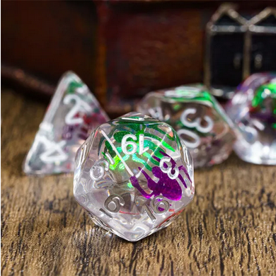 Spider Swarm RPG Dice Set Plastic Dice Foam Brain Games