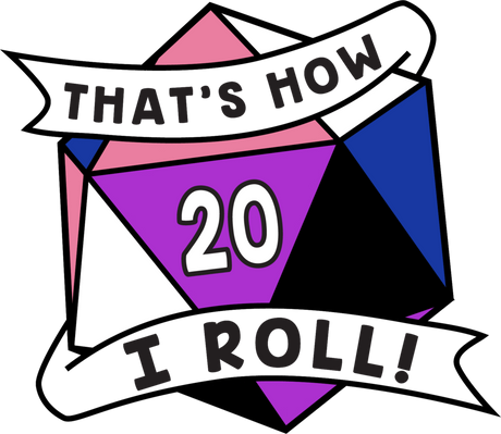 That's How I Roll Pride Pin - Genderfluid Enamel Pin Foam Brain Games