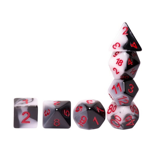 Warrior RPG Dice Set Plastic Dice Foam Brain Games