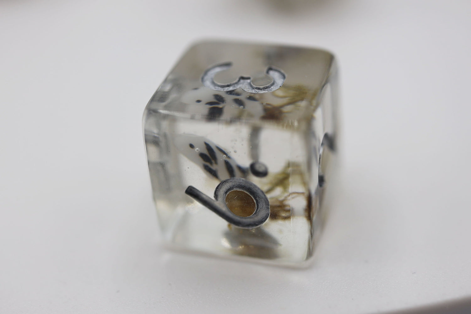 Black Koi Fish RPG Dice Set Plastic Dice Foam Brain Games