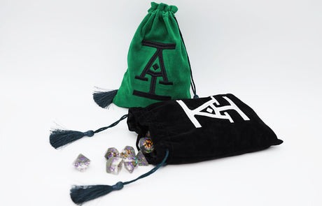 Acquisitions Inc Logo Dice Bag: Black Dice Bag Foam Brain Games