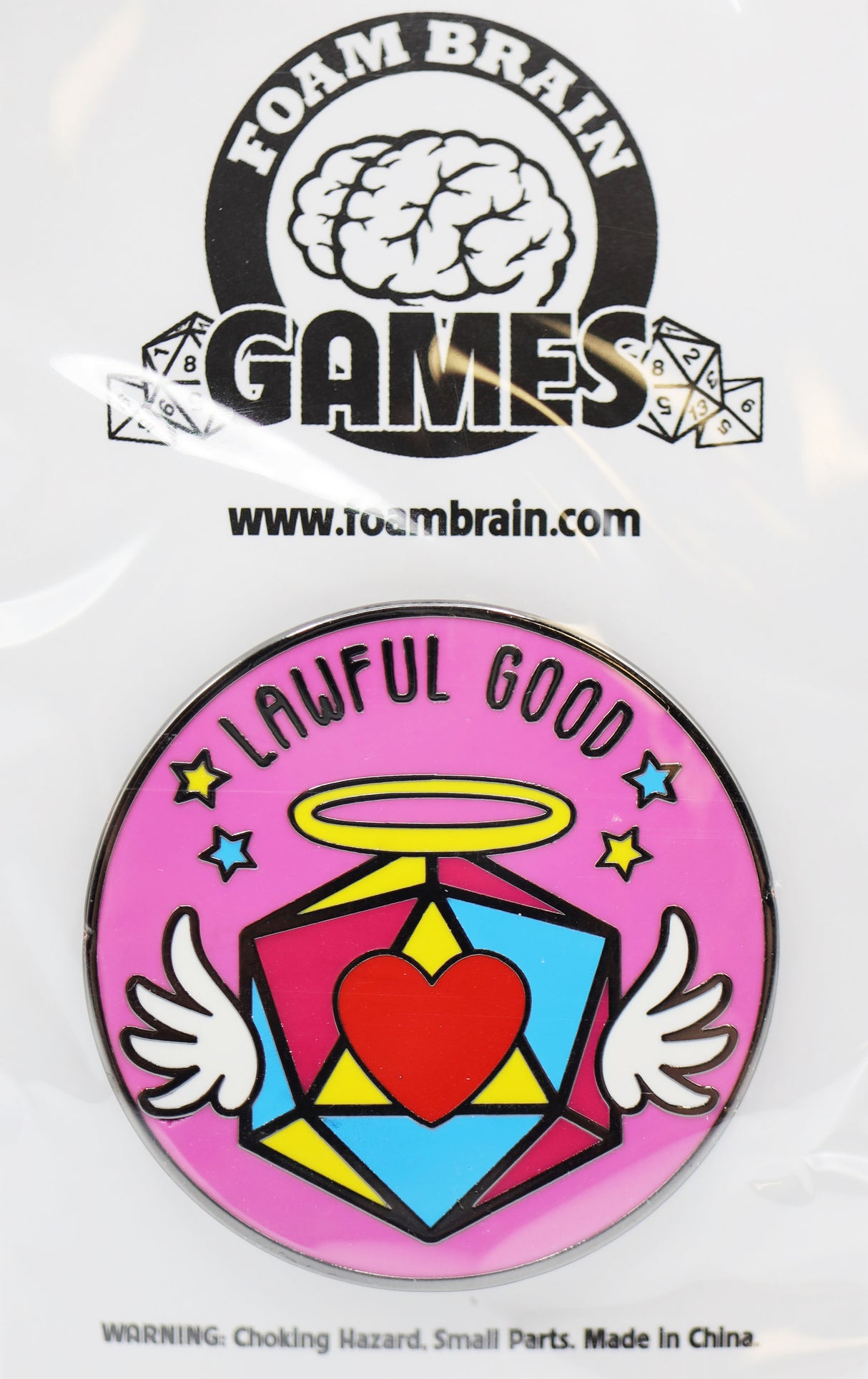 Pride Flag Alignment Pin: Pansexual Enamel Pin Foam Brain Games