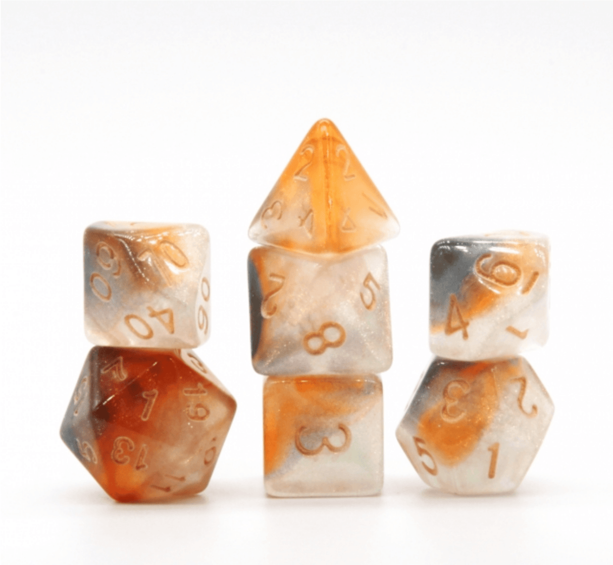 Rising Galaxy RPG Dice Set Plastic Dice Foam Brain Games