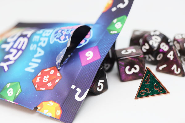 Mystery Loot: Plastic RPG Dice Set & Bonus Metal Die Mystery Loot Foam Brain Games