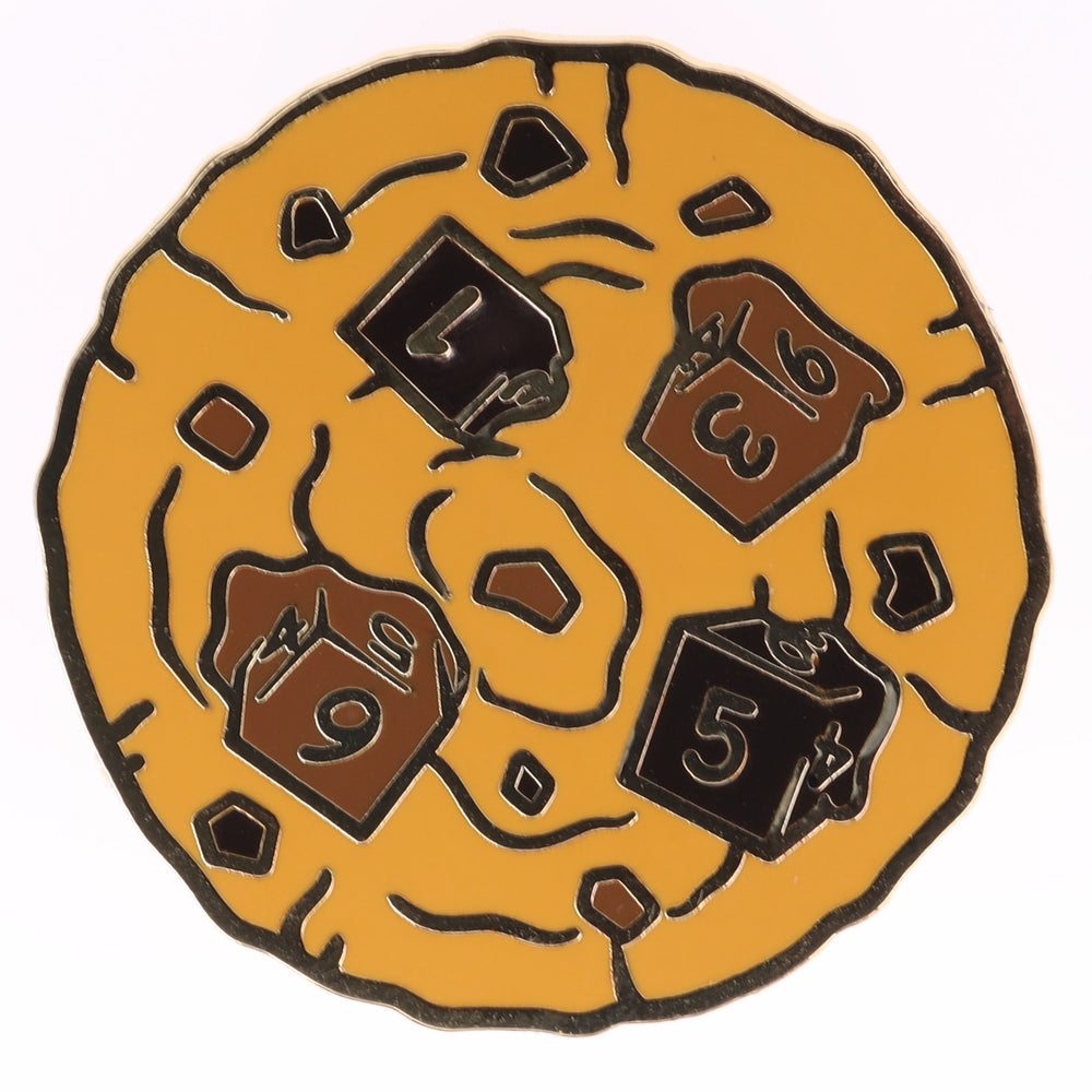 Pastry Pets: Chocolate Chip D6 Enamel Pin Enamel Pin Foam Brain Games