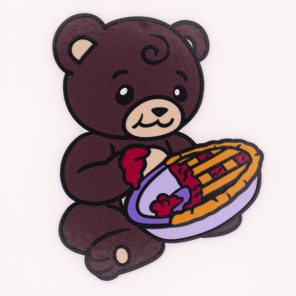 Pastry Pets Sticker: Cherry Pie Bear Cub Stickers Foam Brain Games