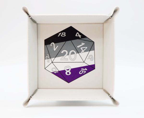 Pride D20 Snap Tray: Asexual Dice Tray Foam Brain Games