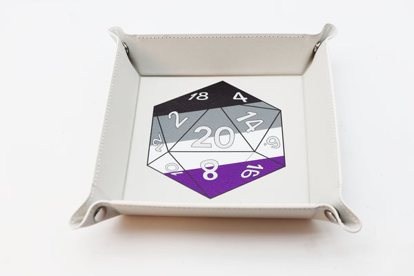 Pride D20 Snap Tray: Asexual Dice Tray Foam Brain Games