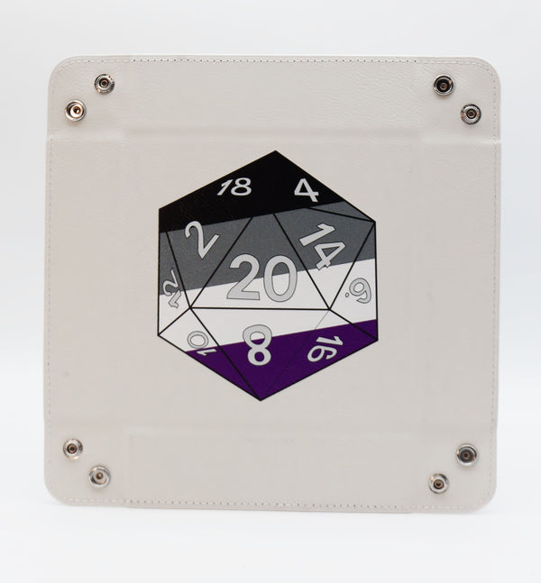 Pride D20 Snap Tray: Asexual Dice Tray Foam Brain Games