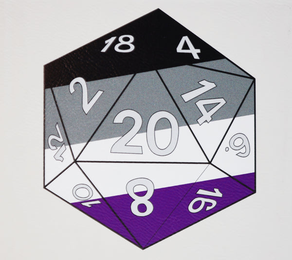 Pride D20 Snap Tray: Asexual Dice Tray Foam Brain Games