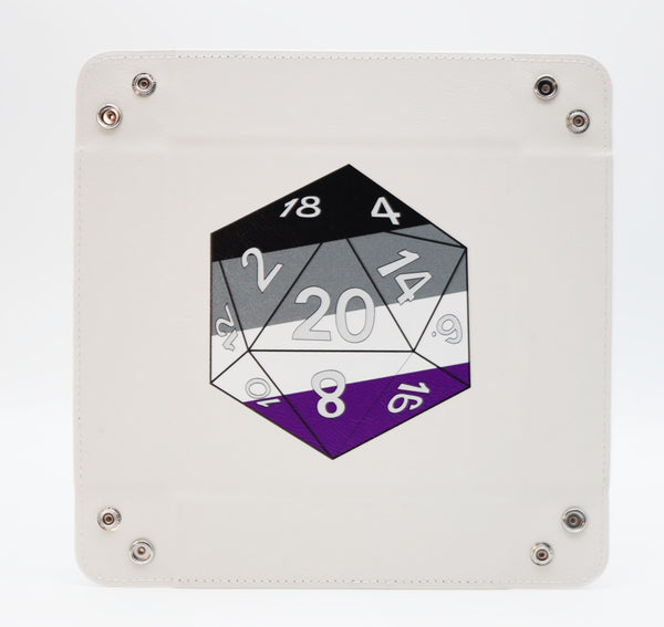 Pride D20 Snap Tray: Asexual Dice Tray Foam Brain Games