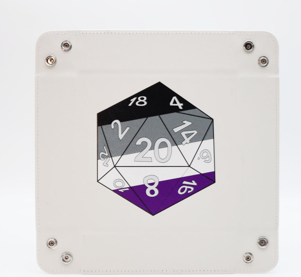 Pride D20 Snap Tray: Asexual Dice Tray Foam Brain Games