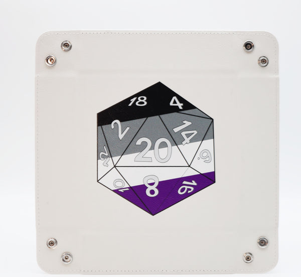 Pride D20 Snap Tray: Asexual Dice Tray Foam Brain Games