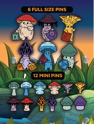 Mystery Loot: Friendly Fungi Complete Set **NOT A MYSTERY PRODUCT** Mystery Loot Foam Brain Games