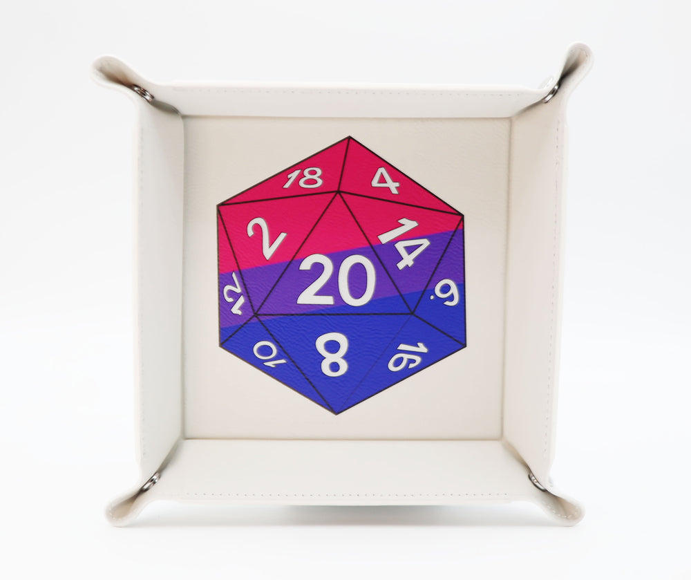 Pride D20 Snap Tray: Bisexual Dice Tray Foam Brain Games