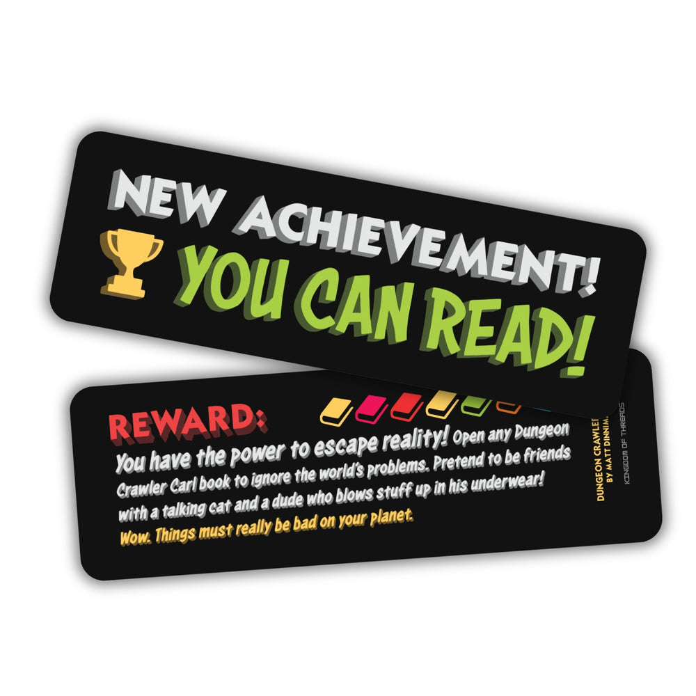 Dungeon Crawler Carl - New Achievement!: You Can Read! Bookmark Special Collection Foam Brain Games