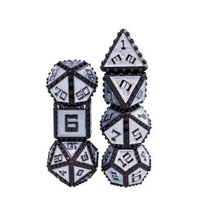 Brigandine Armor: Order of the Judge - Metal RPG Dice Set Metal Dice Foam Brain Games