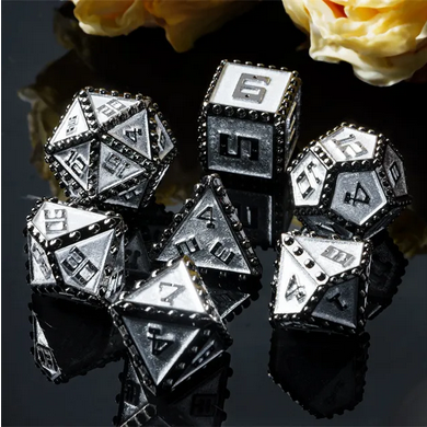 Brigandine Armor: Order of the Judge - Metal RPG Dice Set Metal Dice Foam Brain Games