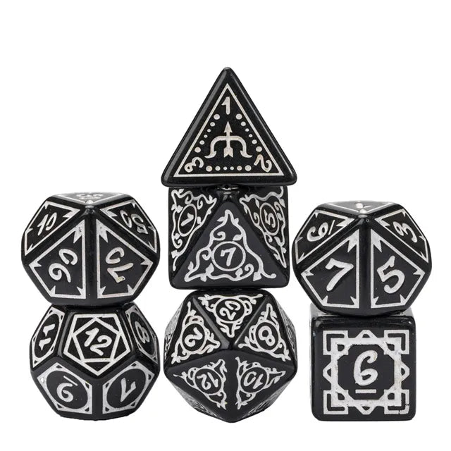 Cryptic Knots: Misty RPG Dice Set Plastic Dice Foam Brain Games