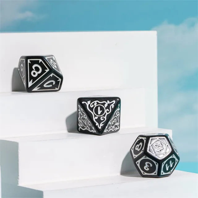 Cryptic Knots: Misty RPG Dice Set Plastic Dice Foam Brain Games