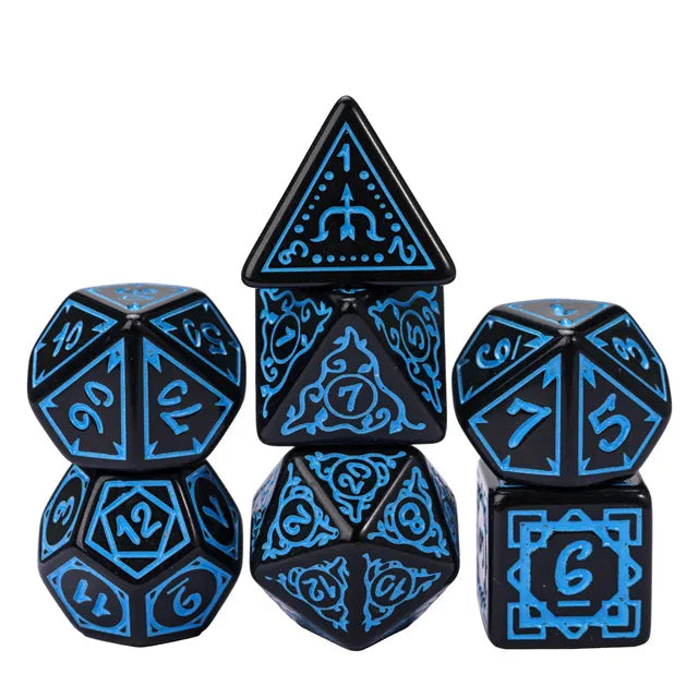 Cryptic Knots: Ocean RPG Dice Set Plastic Dice Foam Brain Games