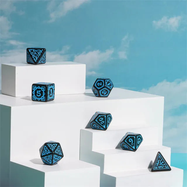 Cryptic Knots: Ocean RPG Dice Set Plastic Dice Foam Brain Games