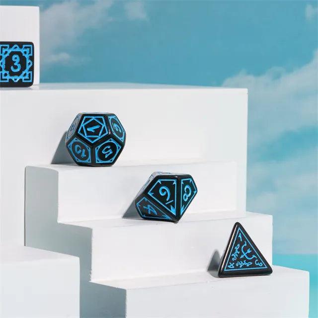 Cryptic Knots: Ocean RPG Dice Set Plastic Dice Foam Brain Games