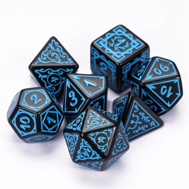 Cryptic Knots: Ocean RPG Dice Set Plastic Dice Foam Brain Games