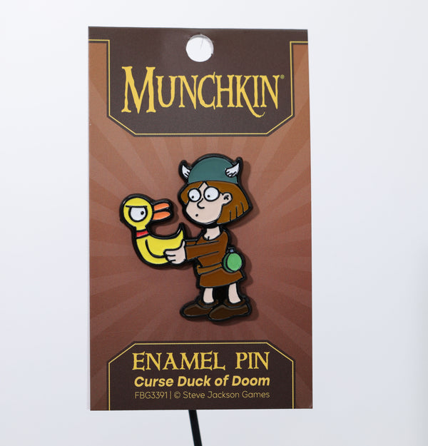 Munchkin: Curse Duck of Doom Enamel Pin Enamel Pin Foam Brain Games