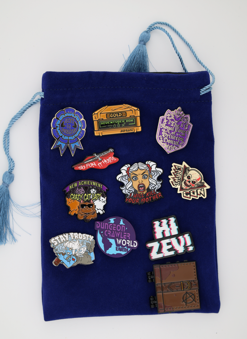 Dungeon Crawler Wave 2 Complete Set Enamel Pin Foam Brain Games