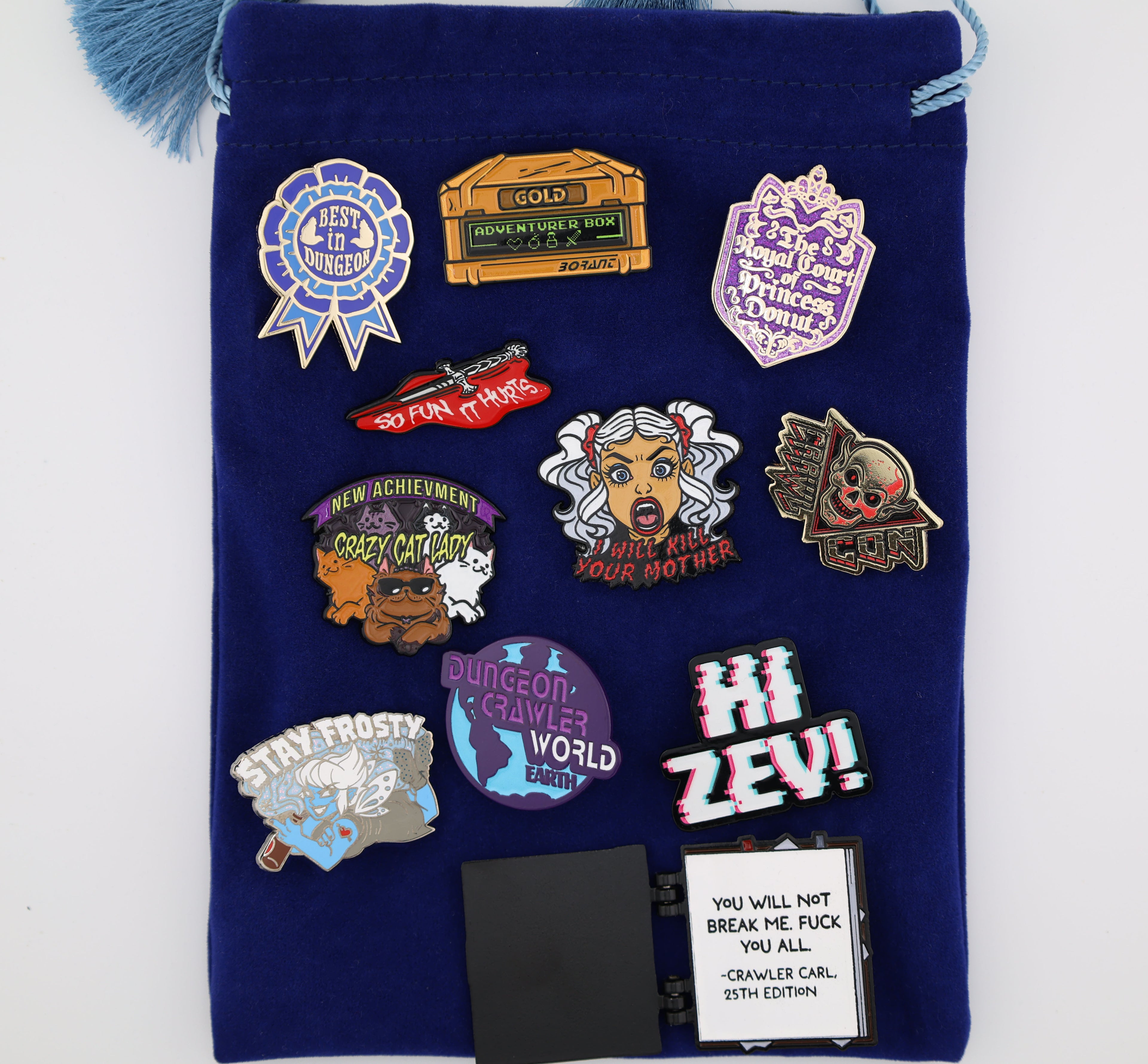 Dungeon Crawler Wave 2 Complete Set Enamel Pin Foam Brain Games