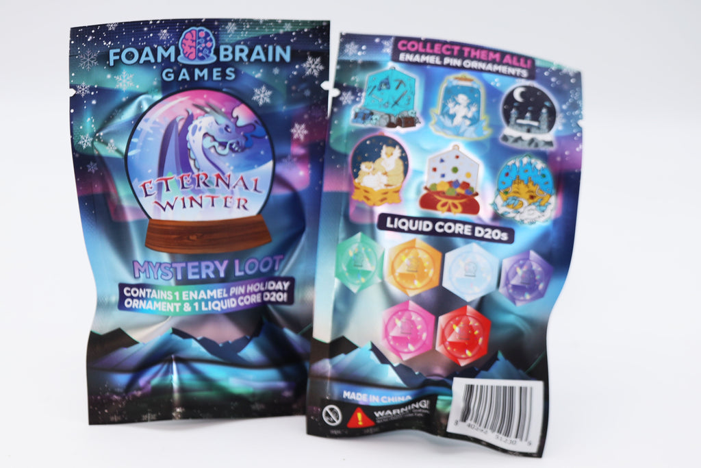 Mystery Loot: Eternal Winter Metal Dice Foam Brain Games