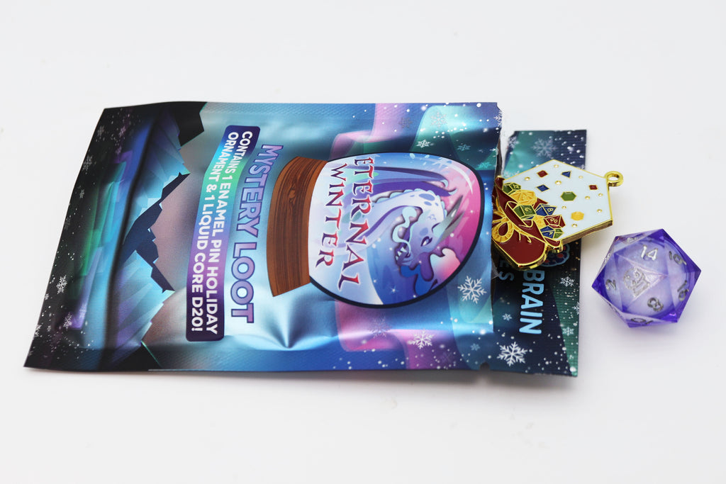 Mystery Loot: Eternal Winter Metal Dice Foam Brain Games