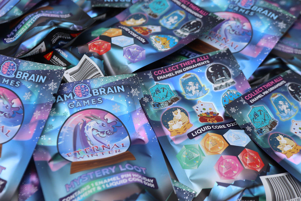 Mystery Loot: Eternal Winter Metal Dice Foam Brain Games