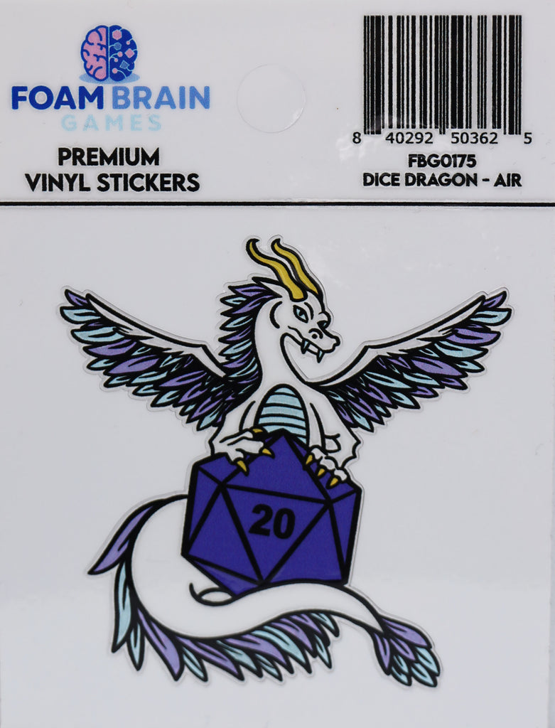 Dice Dragon Sticker: Air Stickers Foam Brain Games