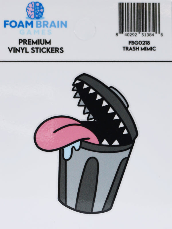 Trash Mimic Sticker Stickers Foam Brain Games