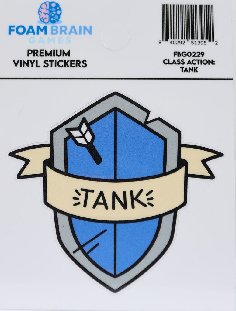 Class Action Sticker: Tank Stickers Foam Brain Games