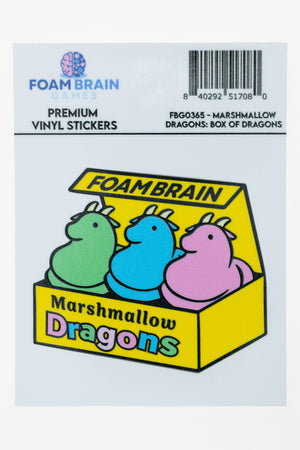 Marshmallow Dragons: Box of Dragons Sticker