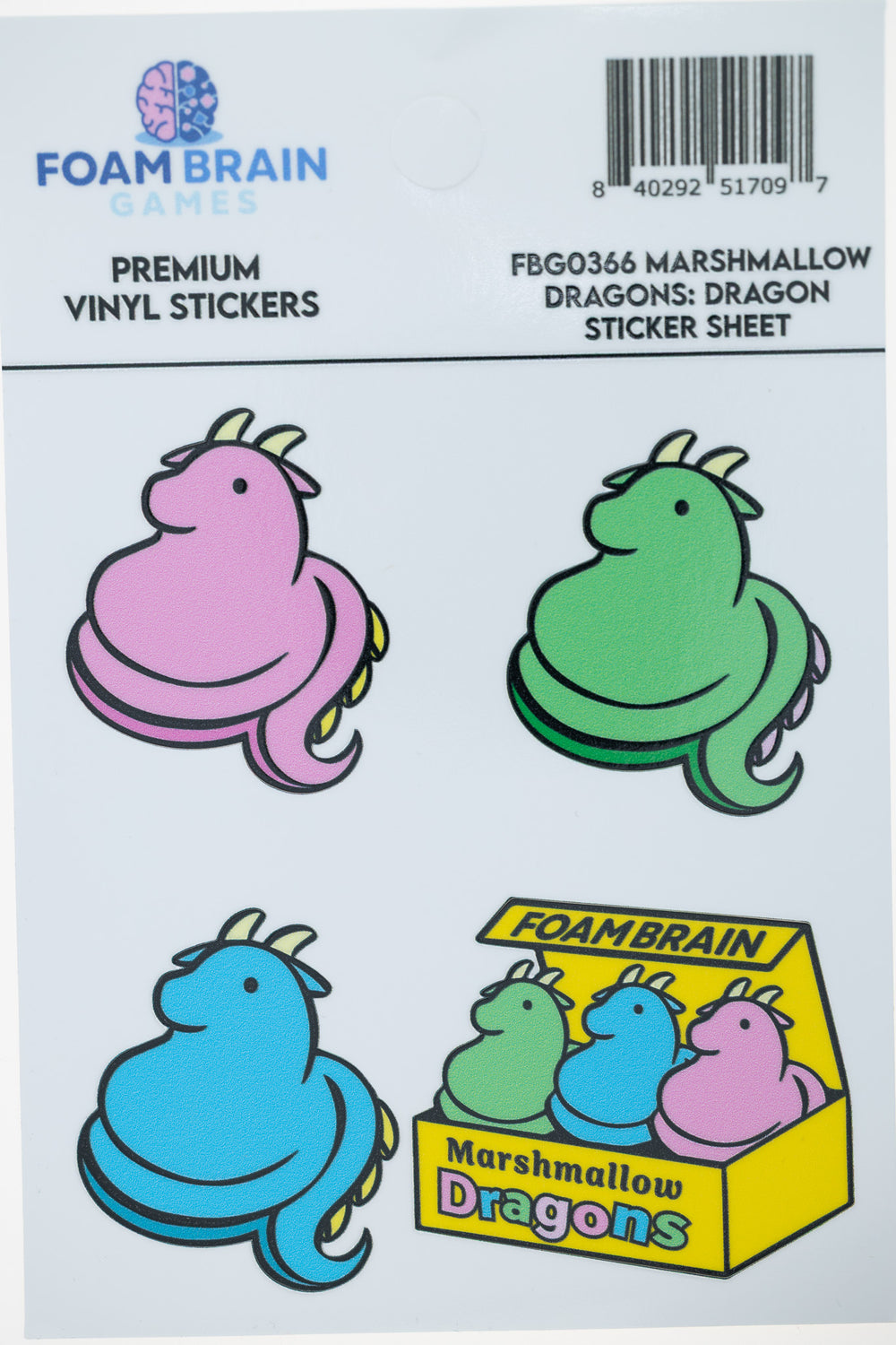 Marshmallow Dragons: Dragon Sticker Sheet