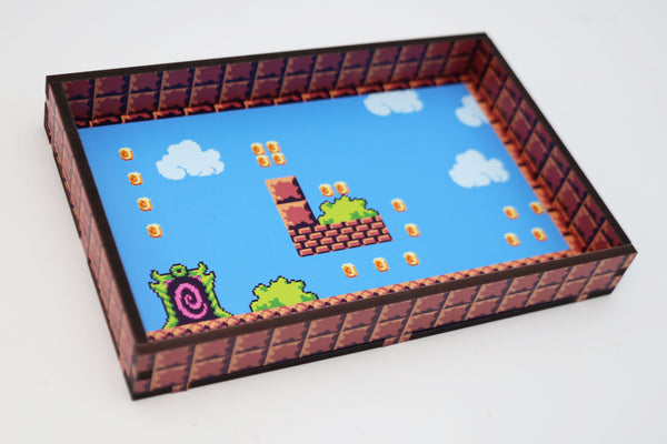 Chromatic Dice Tray - Pixel Platformer Dice Tray Foam Brain Games