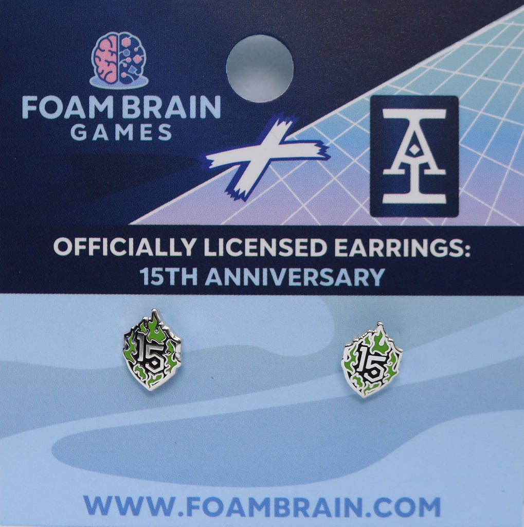 Acquisitions Inc Stud Earrings: 15th Anniversary Jewelry Foam Brain Games