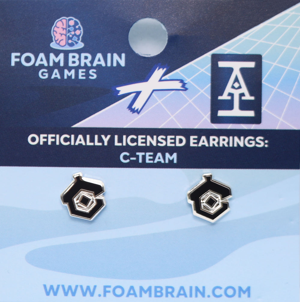 Acquisitions Inc Stud Earrings: C-Team Jewelry Foam Brain Games